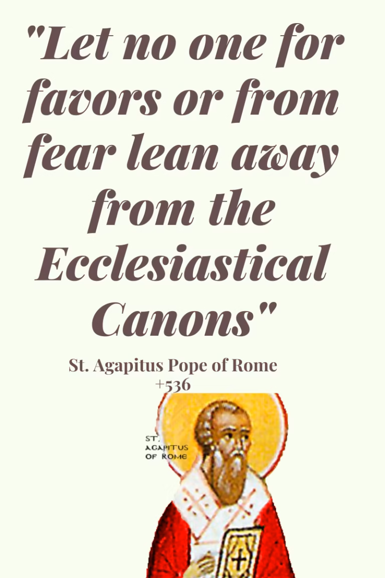 St. Agapitus Pope of Rome