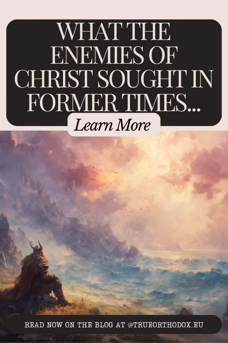 What the enemies of Christ sought in former times...