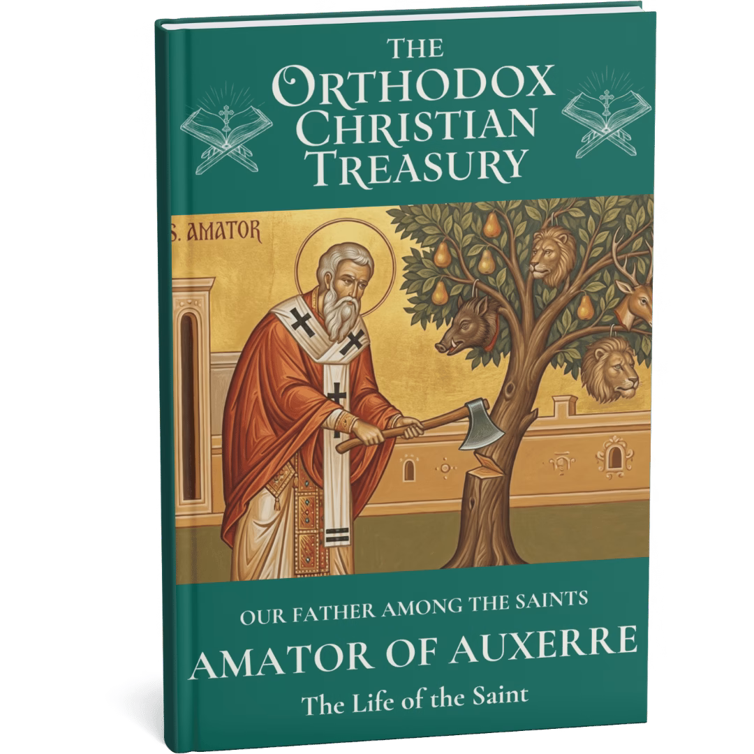 3D Ebook cover for the Life of St. Amator of Auxerre.