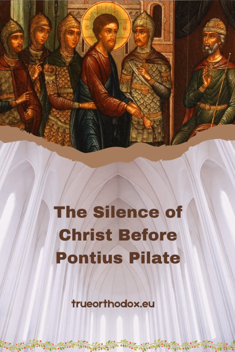 Christ was silent before Pilate