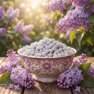 parma-lilac-athonite-incense A bowl of Parma Lilac Orthodox incense.